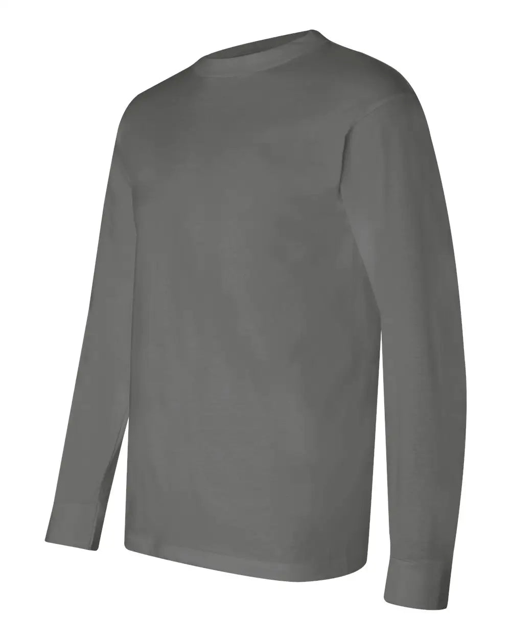 Bayside 6100 Usa-made Long Sleeve T-shirt - Charcoal