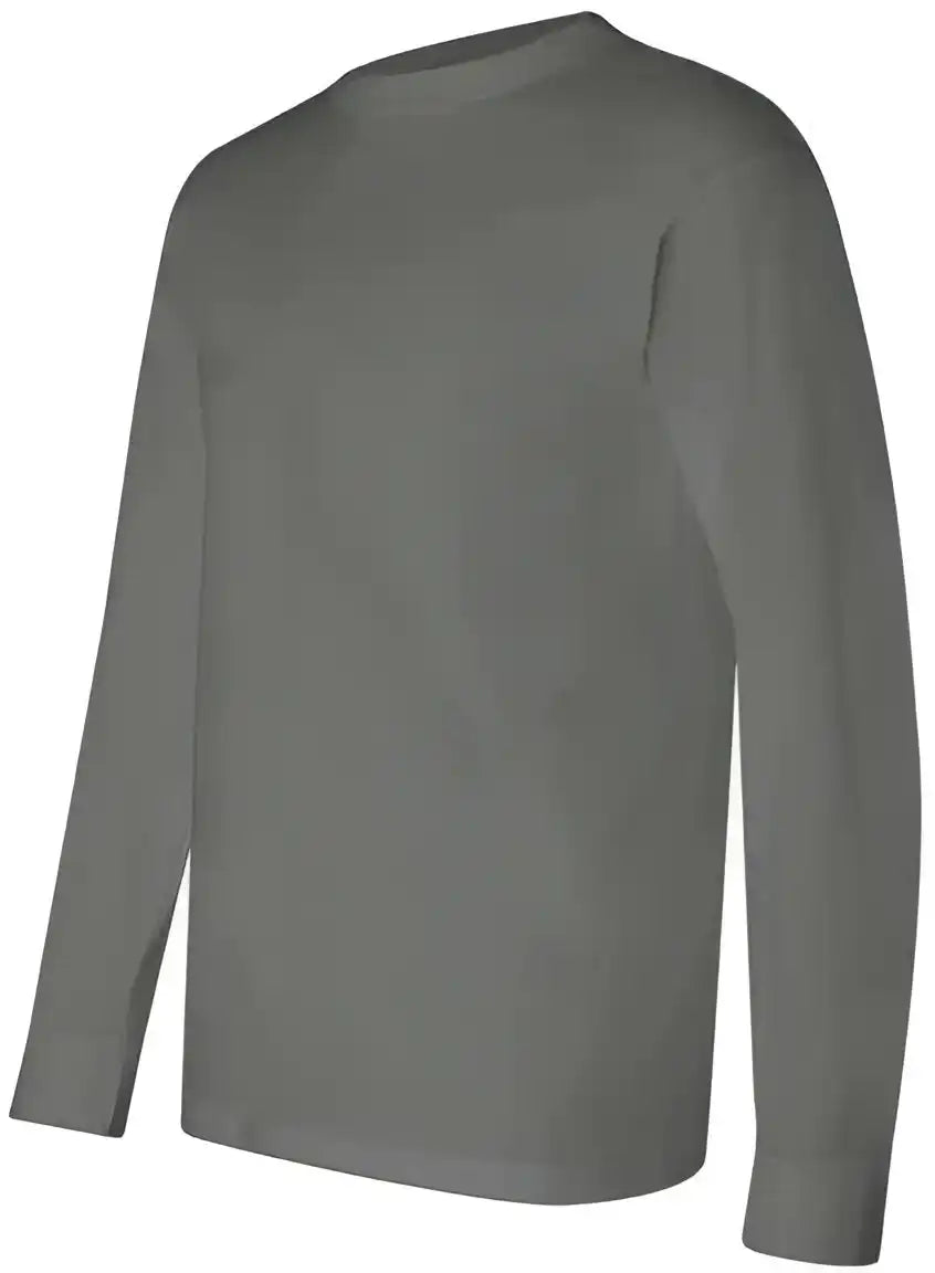 Bayside 6100 Usa-made Long Sleeve T-shirt - Charcoal