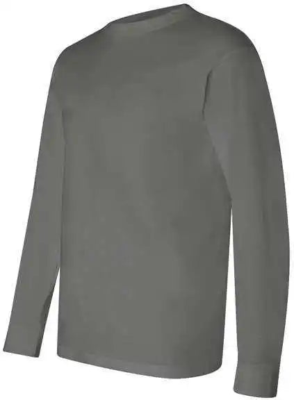 Bayside 6100 Usa-made Long Sleeve T-shirt - Charcoal
