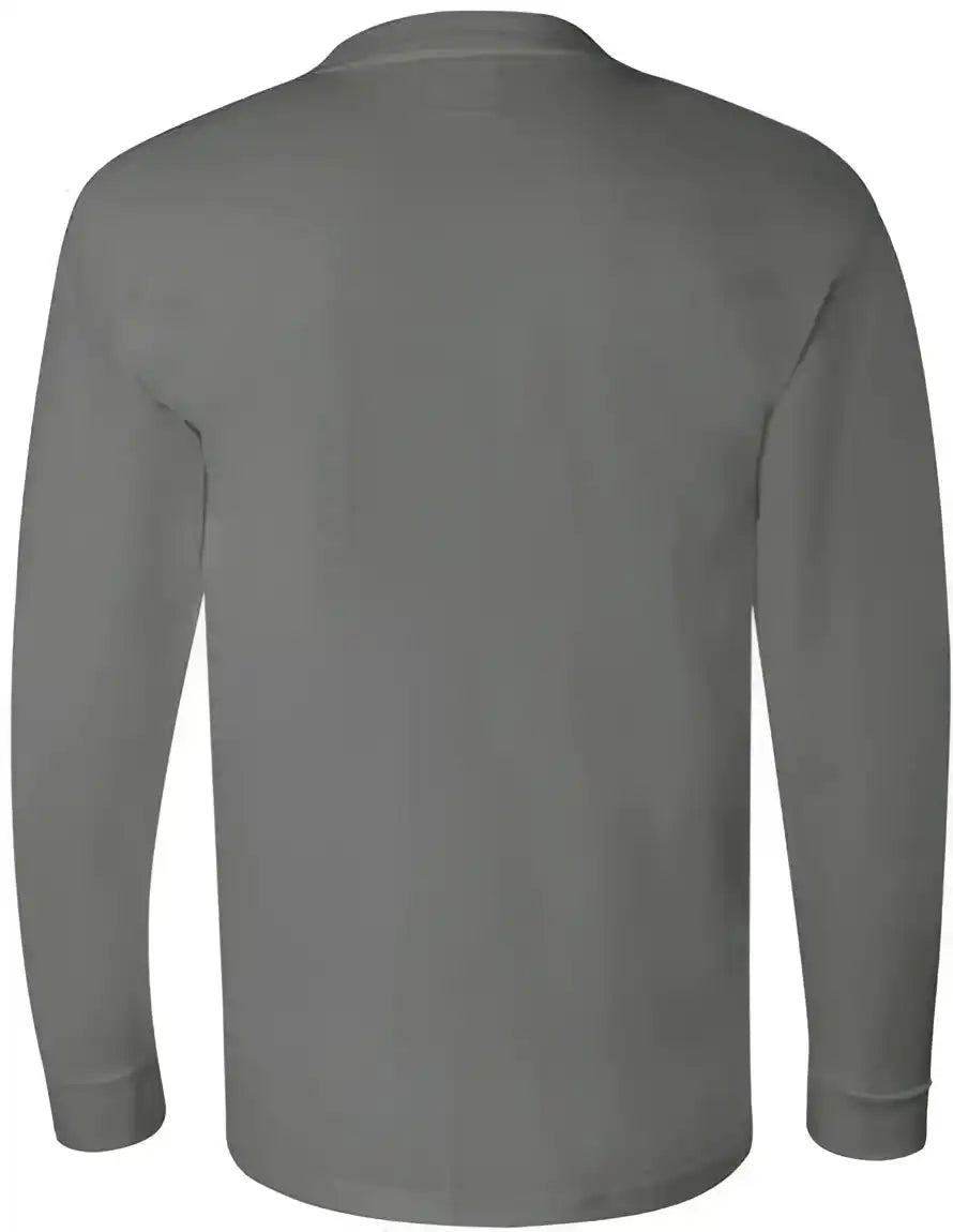 Bayside 6100 Usa-made Long Sleeve T-shirt - Charcoal