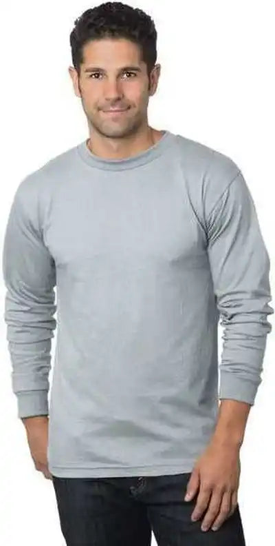 Bayside 6100 Usa-made Long Sleeve T-shirt - Dark Ash