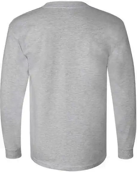 Bayside 6100 Usa Made Long Sleeve t Shirt Dark Ash