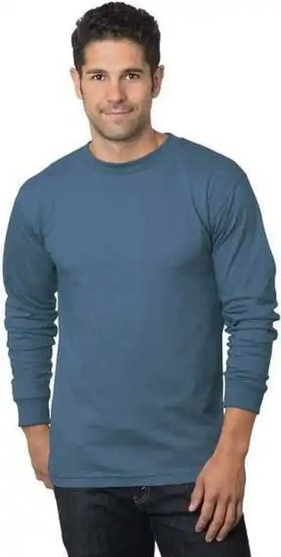 Bayside 6100 Usa-made Long Sleeve T-shirt - Denim