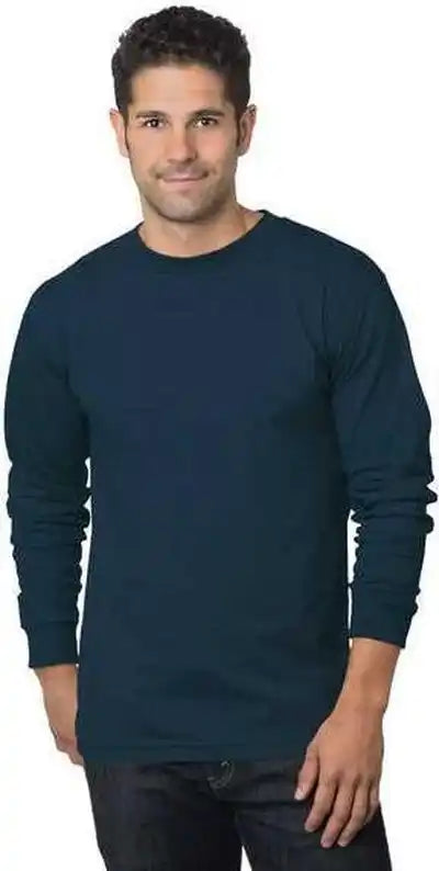 Bayside 6100 Usa-made Long Sleeve T-shirt - Navy