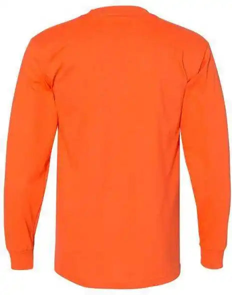 Bayside 6100 Usa Made Long Sleeve t Shirt Orange