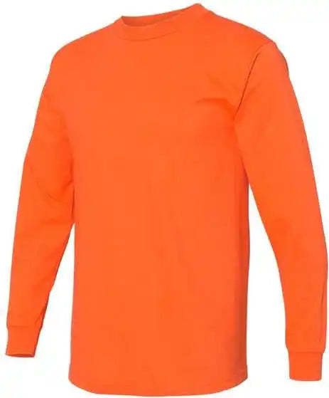 Bayside 6100 Usa Made Long Sleeve t Shirt Orange
