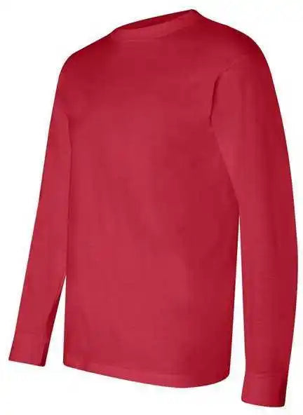 Bayside 6100 Usa-made Long Sleeve T-shirt - Red