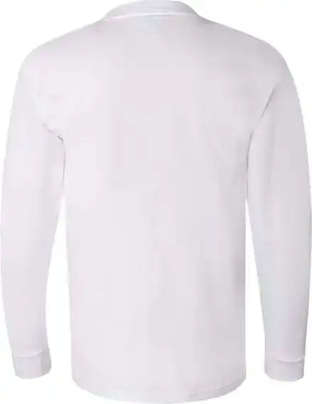 Bayside 6100 Usa Made Long Sleeve t Shirt White