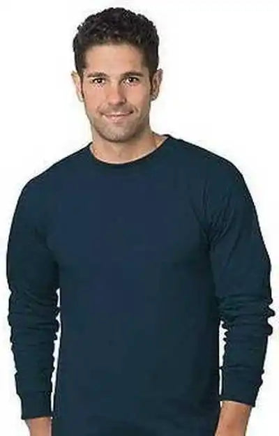 Bayside 6200 Usa-made Tall Long Sleeve T-shirt - Navy