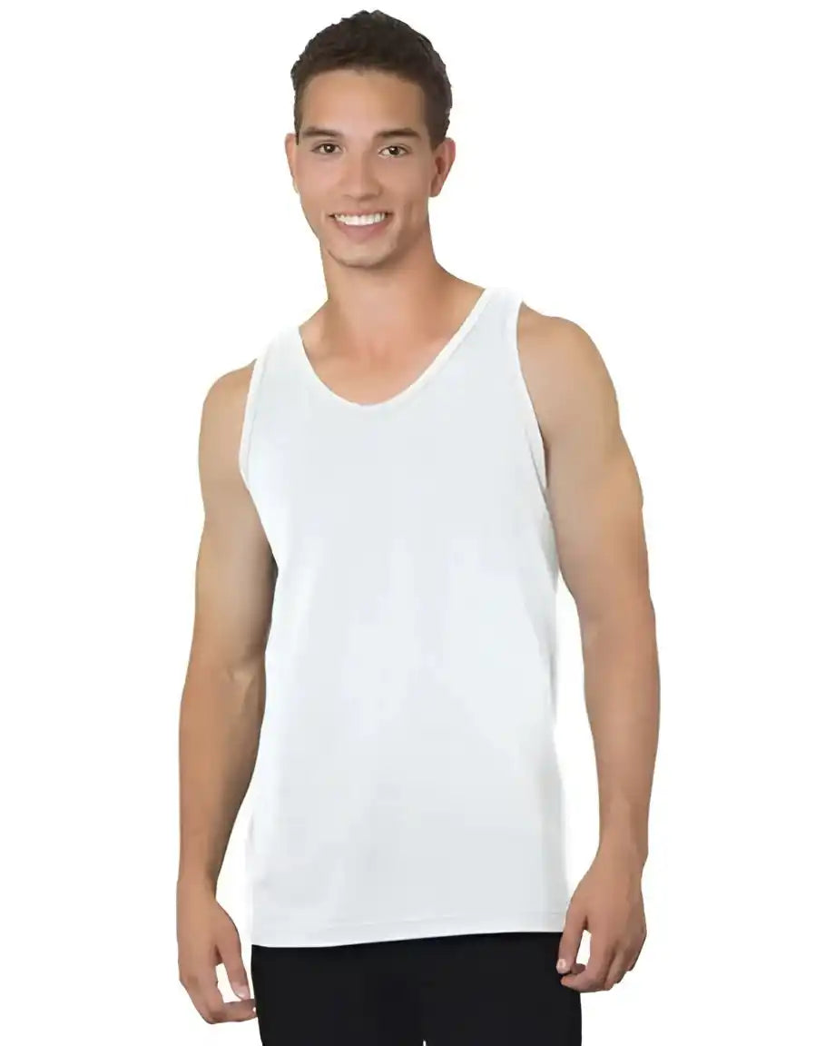 Bayside 6500 Usa Made Tank Top White