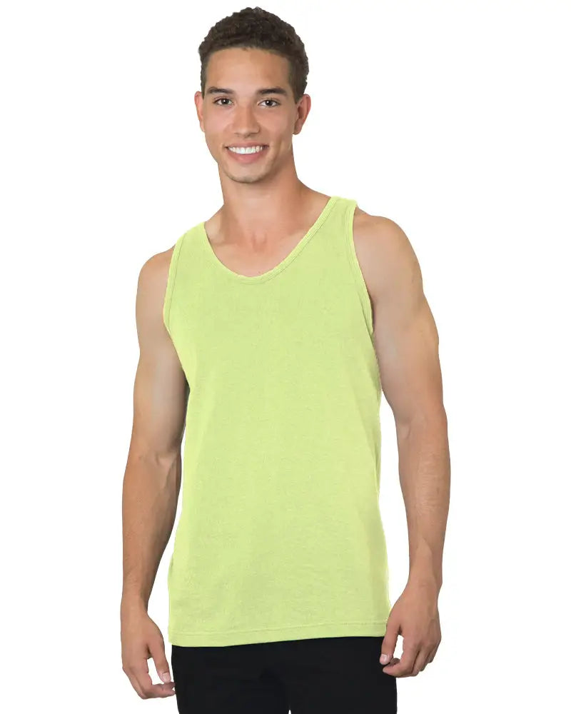 Bayside 6500b Usa-made Tank Top - 6500 - Lime Green