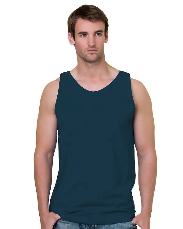 Bayside 6500b Usa-made Tank Top - 6500 - Slate Blue