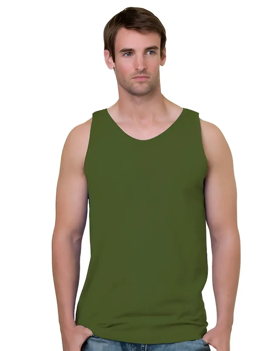 Bayside 6500b Usa-made Tank Top - 6500 - Tobacco