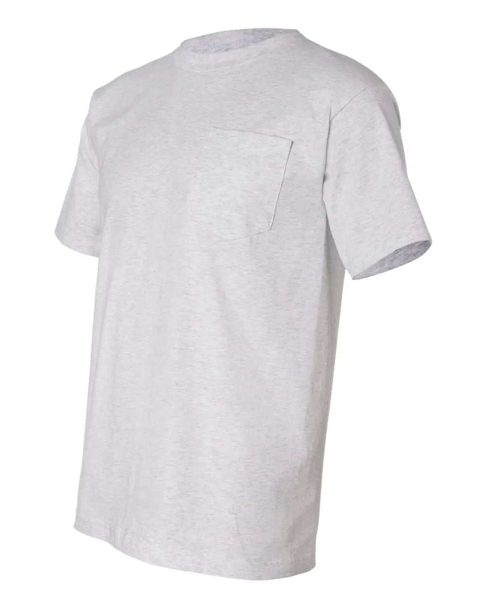 Bayside 7100 Usa-made Pocket T-shirt - Ash
