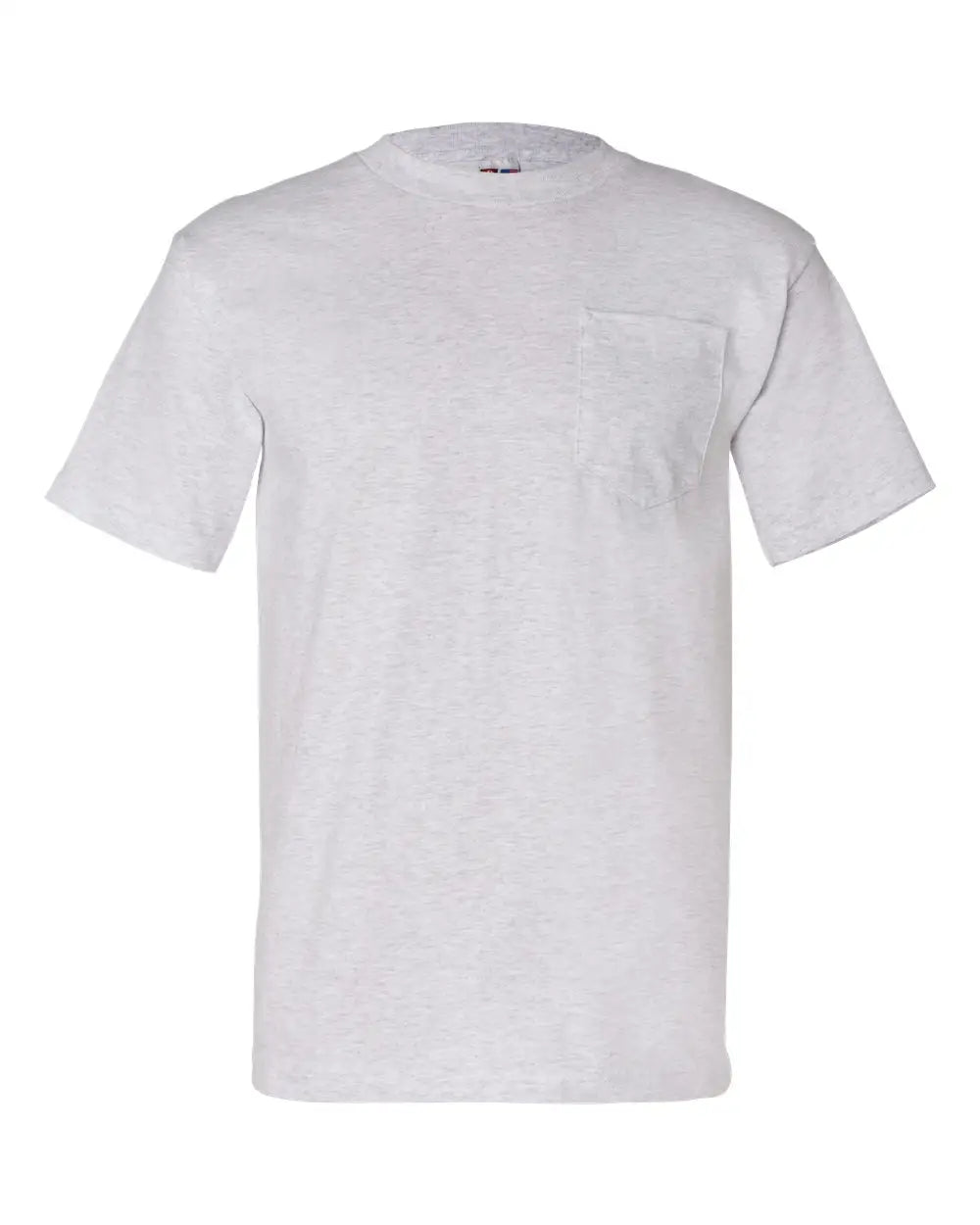 Bayside 7100 Usa-made Pocket T-shirt - Ash