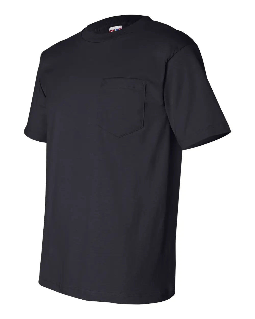 Bayside 7100 Usa-made Pocket T-shirt - Navy