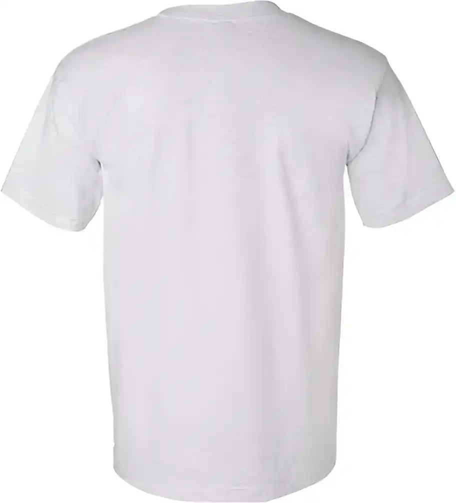 Bayside 7100 Usa Made Short Sleeve t Shirt with a Pocket Ash