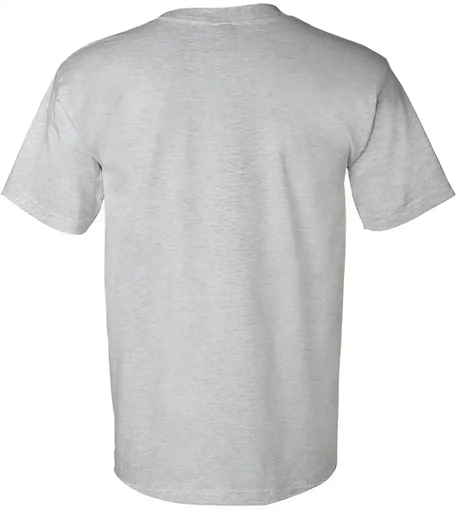 Bayside 7100 Usa-made Short Sleeve T-shirt with a Pocket - Dark Ash
