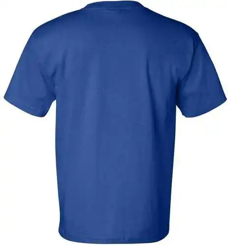 Bayside 7100 Usa Made Short Sleeve t Shirt with a Pocket Royal Blue