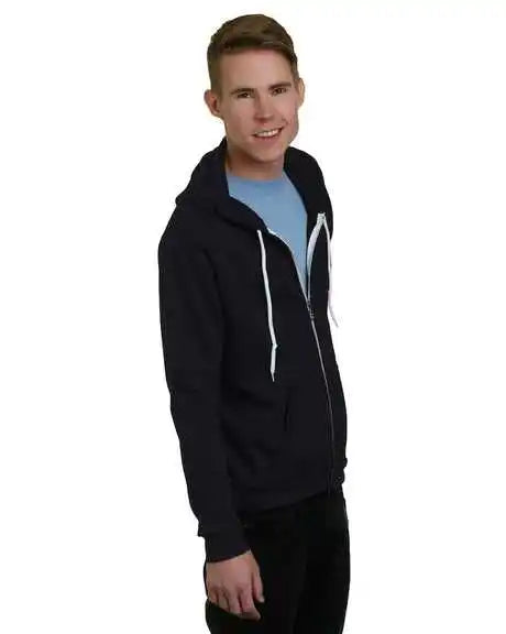 Bayside 875 Usa-made Unisex Full-zip Fleece Jacket - Black