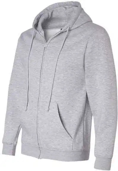 Bayside 900 Usa-made Full-zip Hooded Sweatshirt - Dark Ash