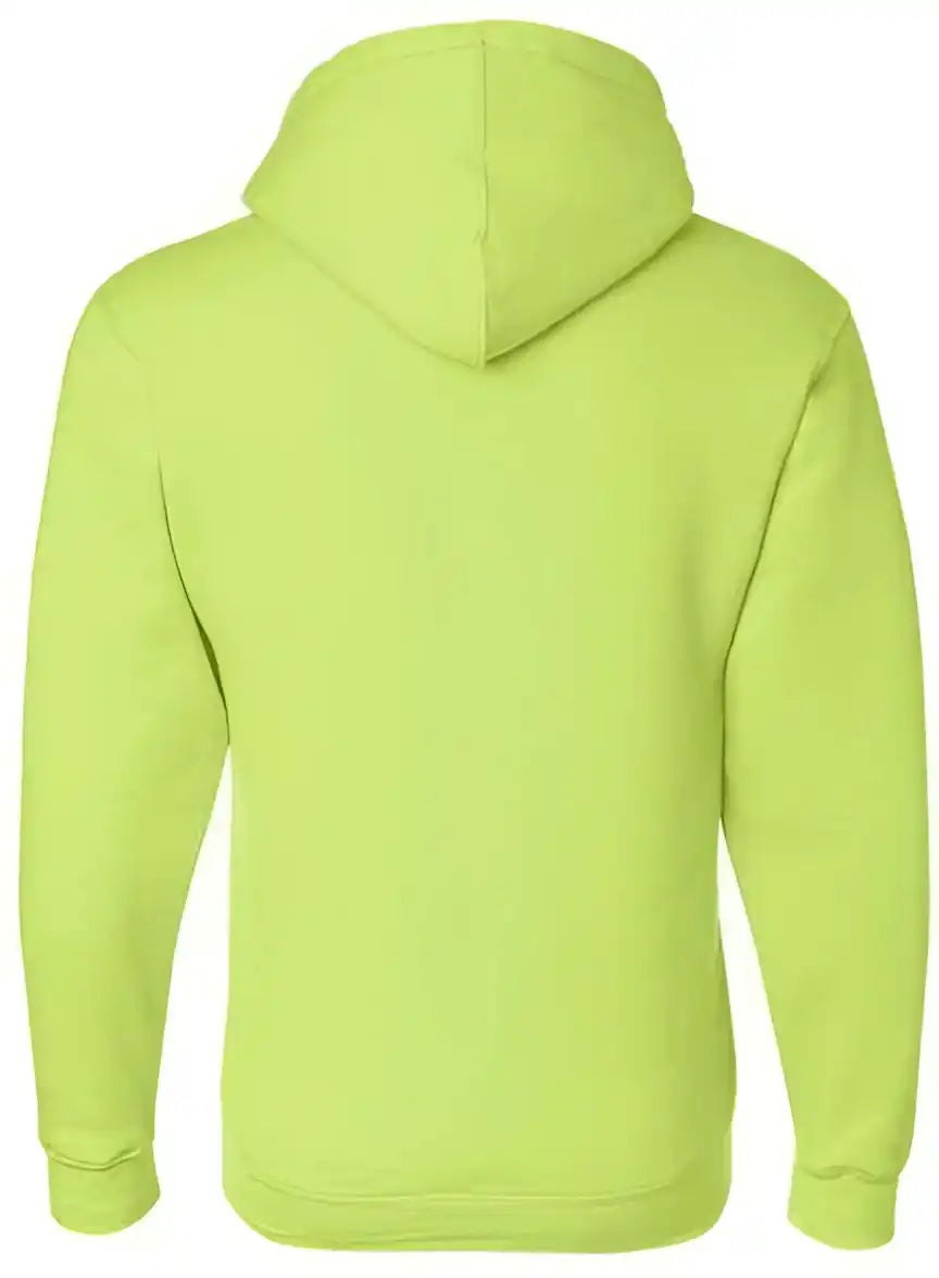Bayside 900 Usa Made Full Zip Hooded Sweatshirt Lime Green