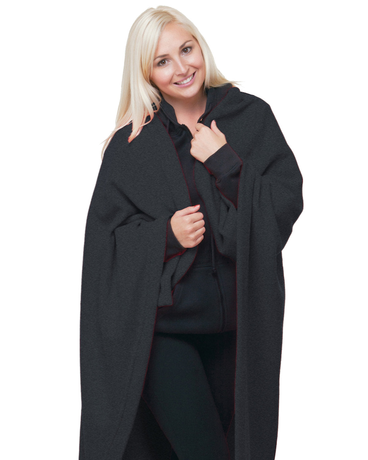 Bayside 9000b Usa-made Stadium Blanket Fleece - Charcoal