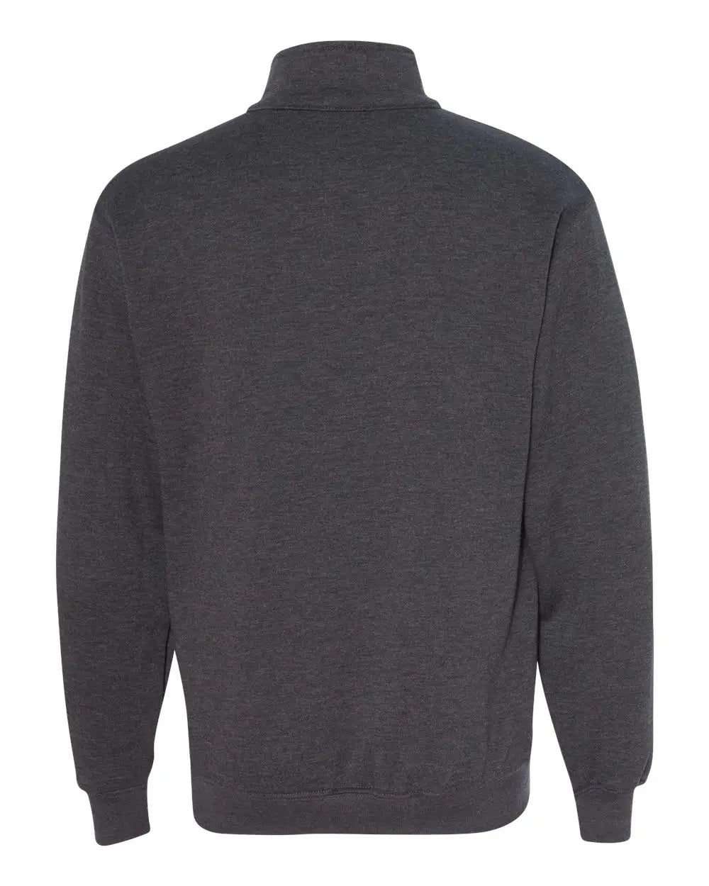 Bayside 920 Usa-made Quarter-zip Pullover Sweatshirt - Charcoal Heather