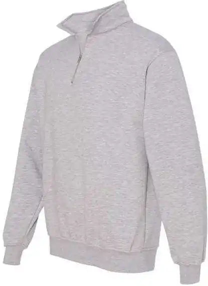 Bayside 920 Usa-made Quarter-zip Pullover Sweatshirt - Dark Ash