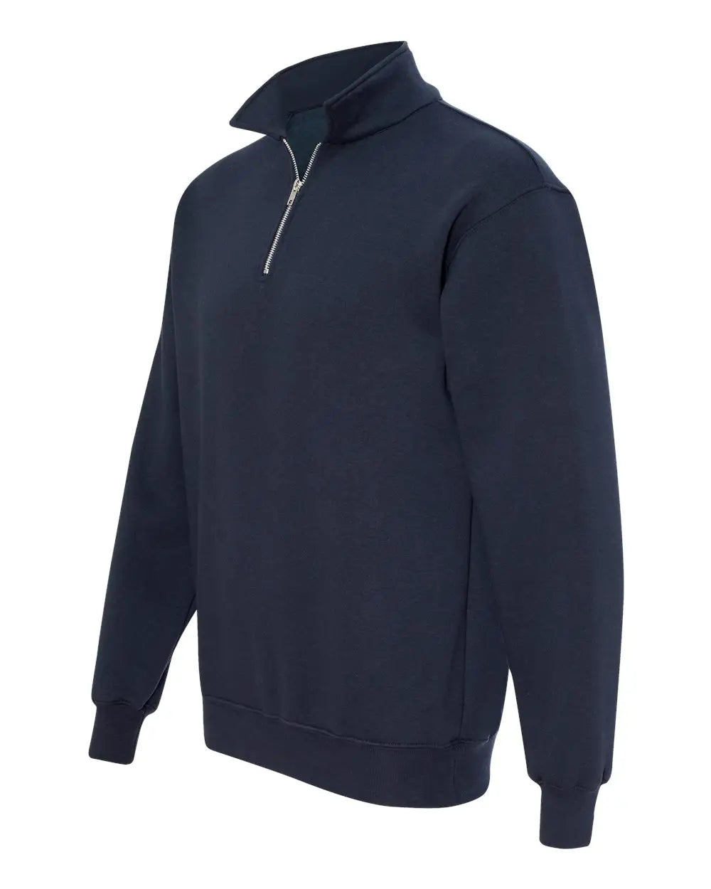 Bayside 920 Usa-made Quarter-zip Pullover Sweatshirt - Navy