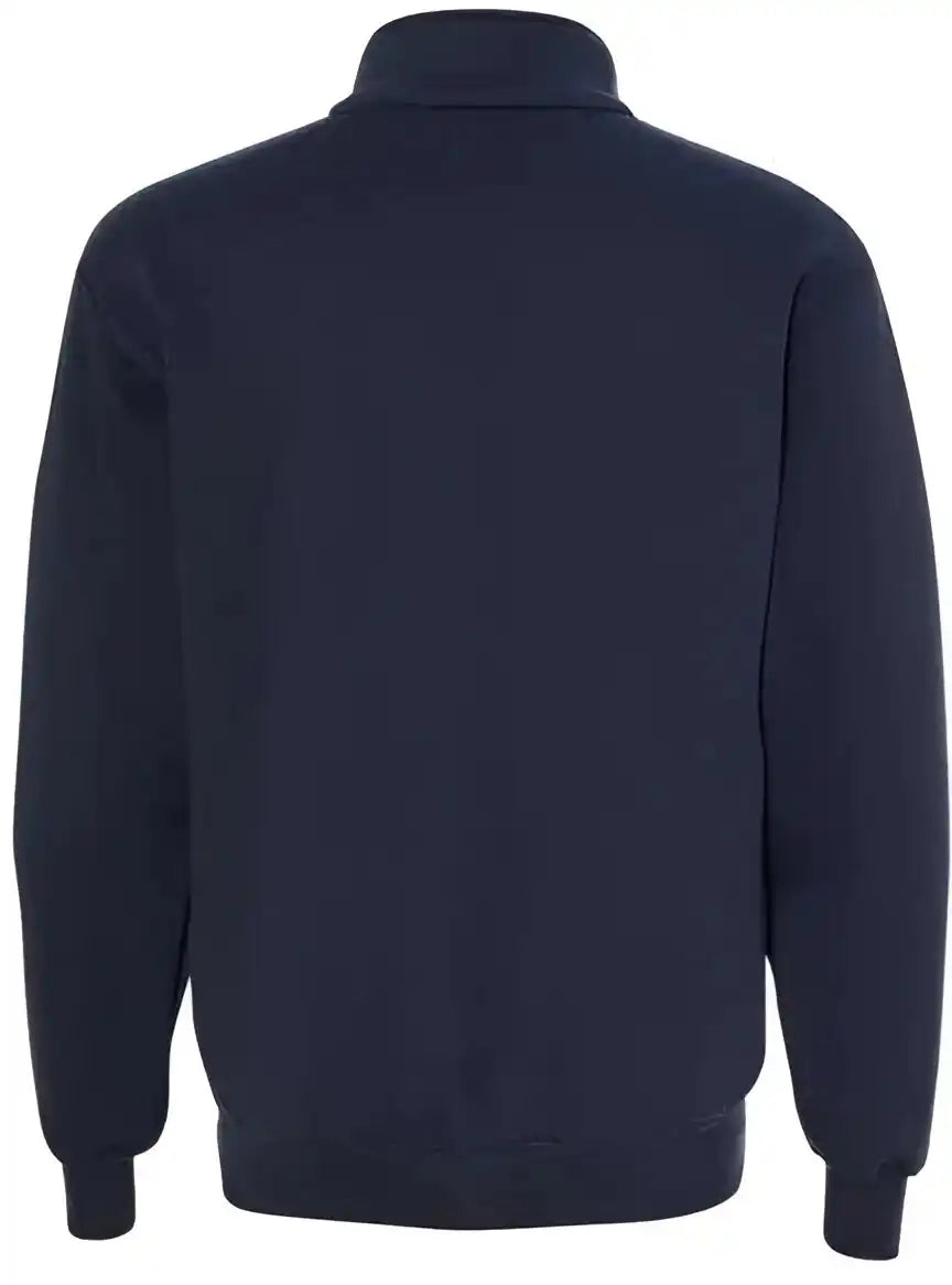 Bayside 920 Usa-made Quarter-zip Pullover Sweatshirt - Navy