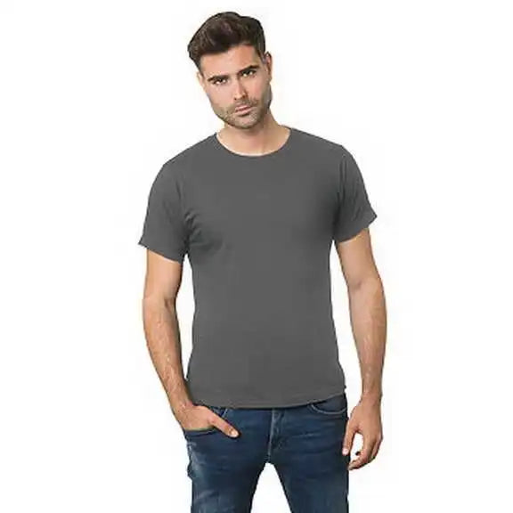 Bayside 9500 Unisex Fine Jersey Crew Tee - Dark Ash