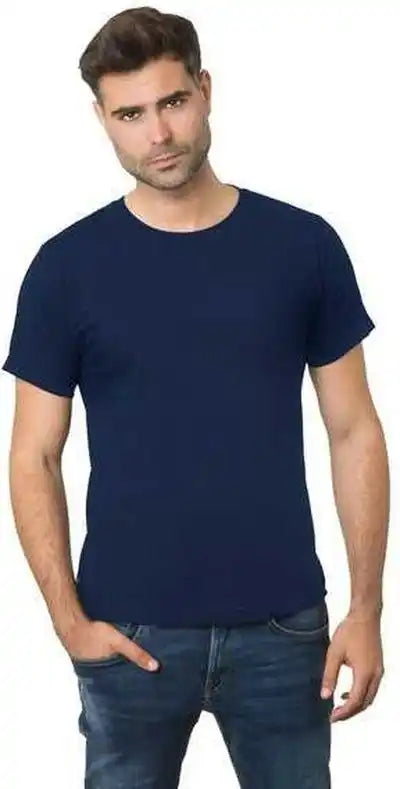 Bayside 9500 Unisex Fine Jersey Crew Tee Navy