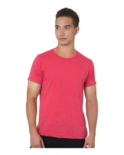 Bayside 9510 Unisex Short Sleeve Jersey T-shirt - Heather Red