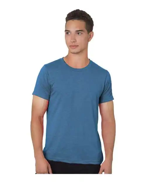 Bayside 9510 Unisex Short Sleeve Jersey T-shirt - Heather Royal