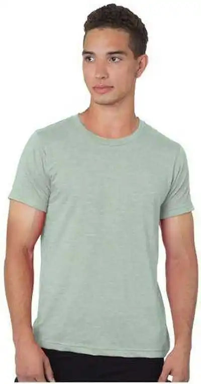 Bayside 9510 Unisex Short Sleeve Jersey t Shirt Heather Sage