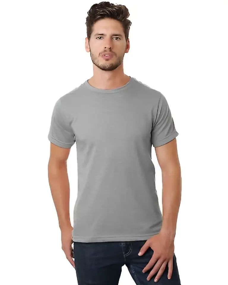 Bayside 9510b 50/50 Fine Jersey T-shirt - 9510 - Heather Gray