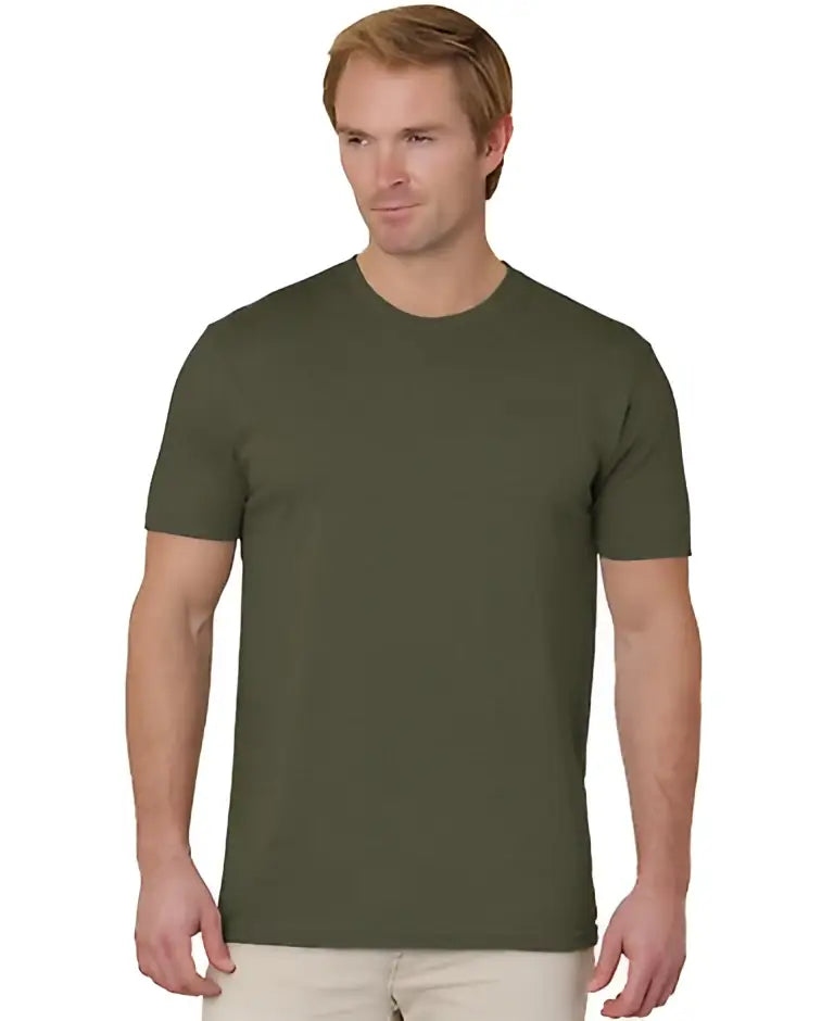 Bayside 9510b 50/50 Fine Jersey T-shirt - 9510 - Military Heather Green