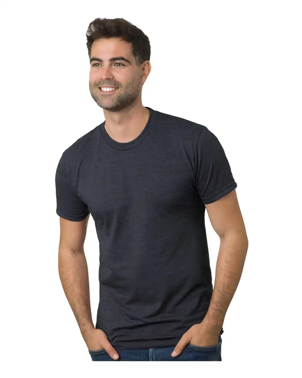 Bayside 9570b Triblend T-shirt - 9570 - Tri Dark Gray - Adult Xs