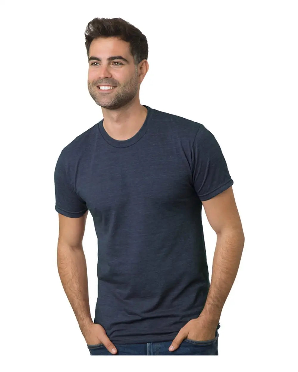 Bayside 9570b Triblend T-shirt - 9570 - Tri Navy - Adult Xs