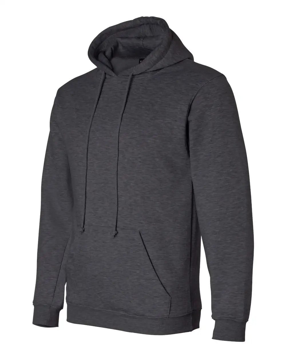 Bayside 960 Usa-made Hooded Sweatshirt - Charcoal Heather - Dark Gray / s