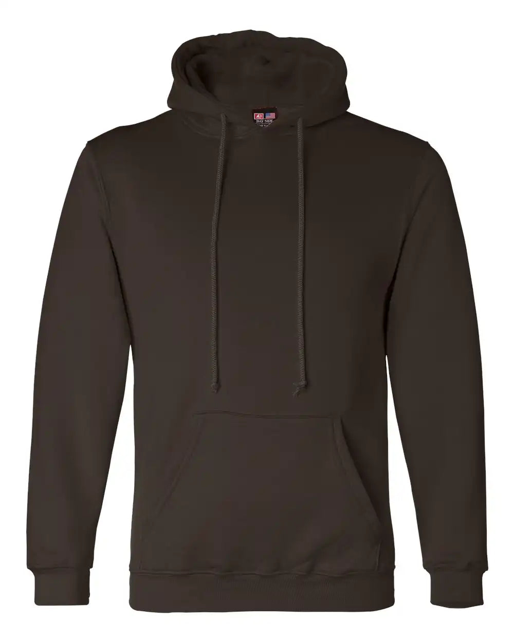Bayside 960 Usa-made Hooded Sweatshirt - Chocolate - s