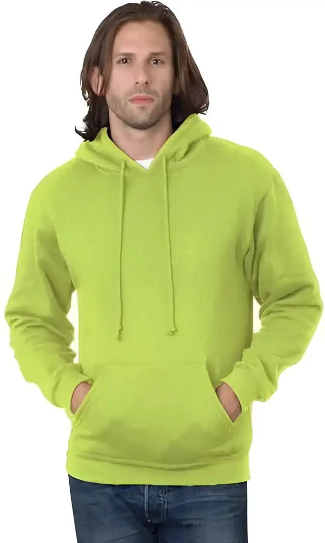 Bayside 960 Usa Made Hooded Sweatshirt Lime Green