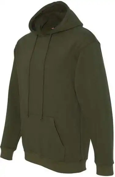 Bayside 960 Usa Made Hooded Sweatshirt Olive