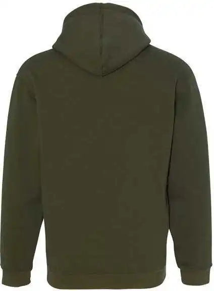Bayside 960 Usa Made Hooded Sweatshirt Olive