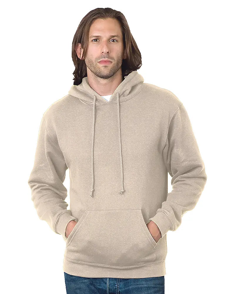 Bayside 960 Usa-made Hooded Sweatshirt - Sand