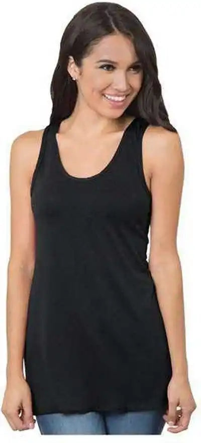 Bayside 9600 Women’s Triblend Racerback Tank Top - Tri Black