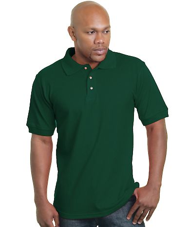 Bayside 1000 USA-Made Polo - Forest Green