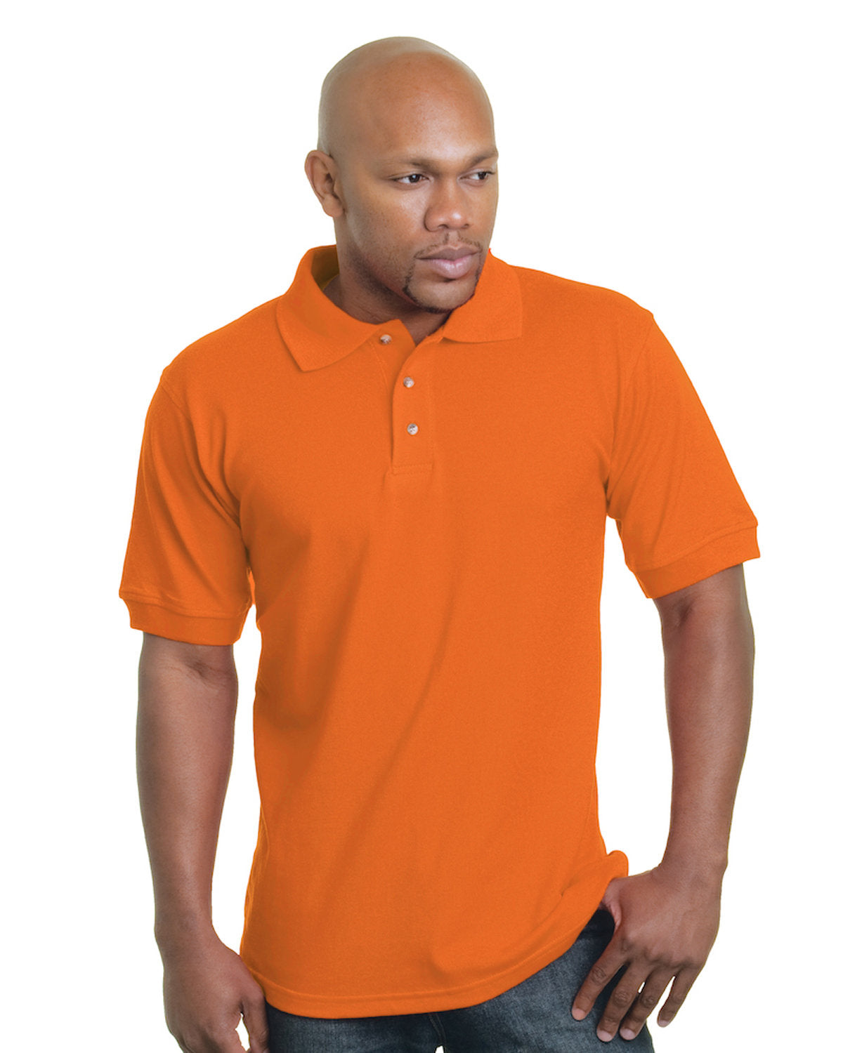 Bayside 1000 USA-Made Polo - Orange