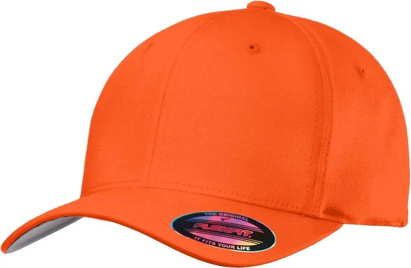 Port Authority C813 Flexfit Cotton Twill Cap - Orange - 7’’ - 7 3/8’’
